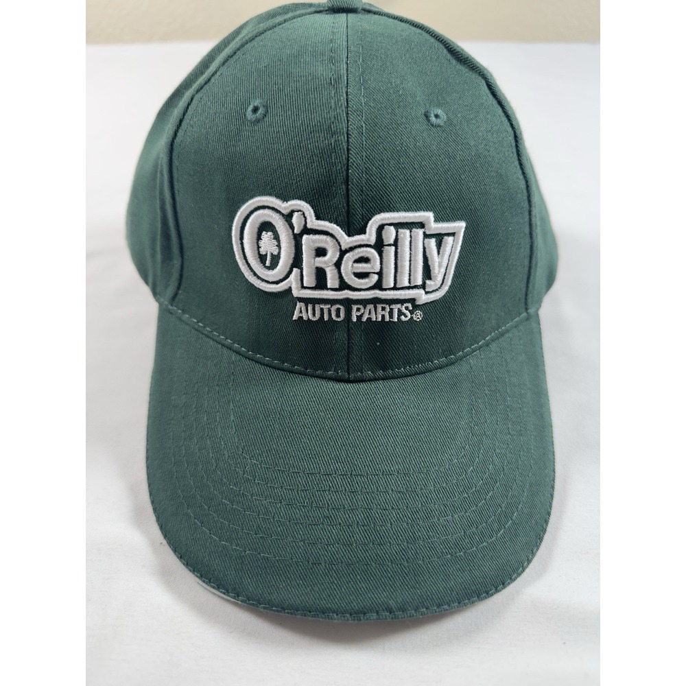 O'Reilly Auto Parts Hat Adult Adjustable Green Embroidered Logo Baseball Cap